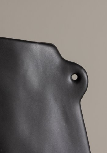VENTURE DESIGN Hie vase, m. 2 hanke - matsort stentj (14x5x21H)