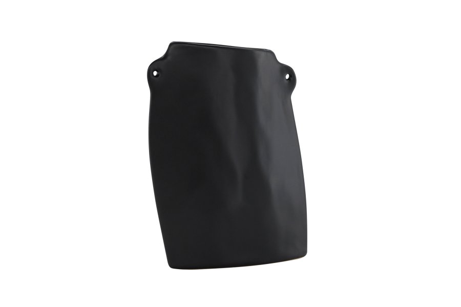 VENTURE DESIGN Hie vase, m. 2 hanke - matsort stentj (14x5x21H)