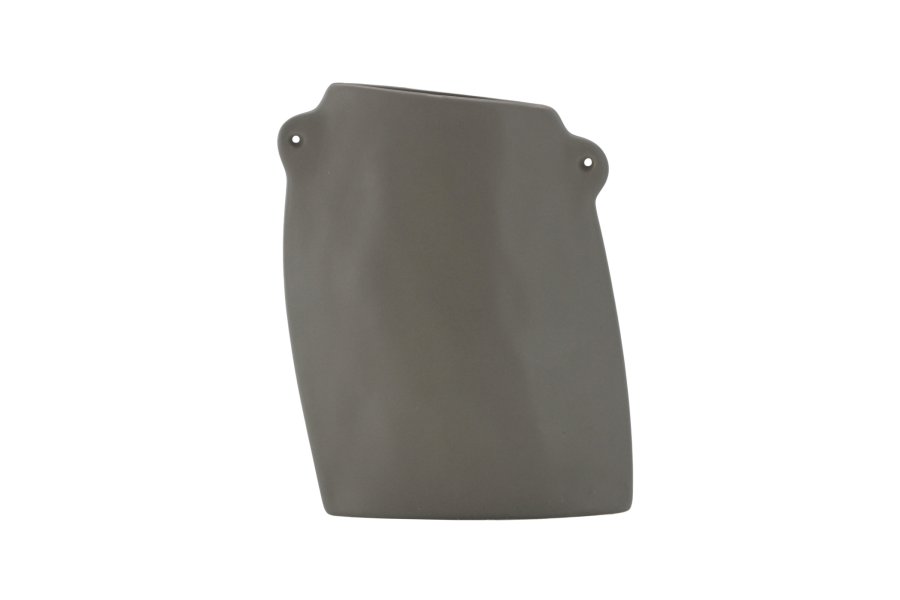 VENTURE DESIGN Hie vase, m. 2 hanke - mrkegr stentj (14x5x21H)