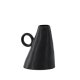 VENTURE DESIGN Ovy vase, m. 1 hank - mat sort stentj (14x13x17H)