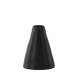 VENTURE DESIGN Ovy vase, m. 1 hank - mat sort stentj (14x13x17H)