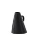 VENTURE DESIGN Ovy vase, m. 1 hank - mat sort stentj (14x13x17H)