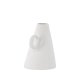 VENTURE DESIGN Ovy vase, m. 1 hank - hvid stentj (14x13x17H)