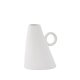 VENTURE DESIGN Ovy vase, m. 1 hank - hvid stentj (14x13x17H)