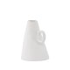 VENTURE DESIGN Ovy vase, m. 1 hank - hvid stentj (14x13x17H)