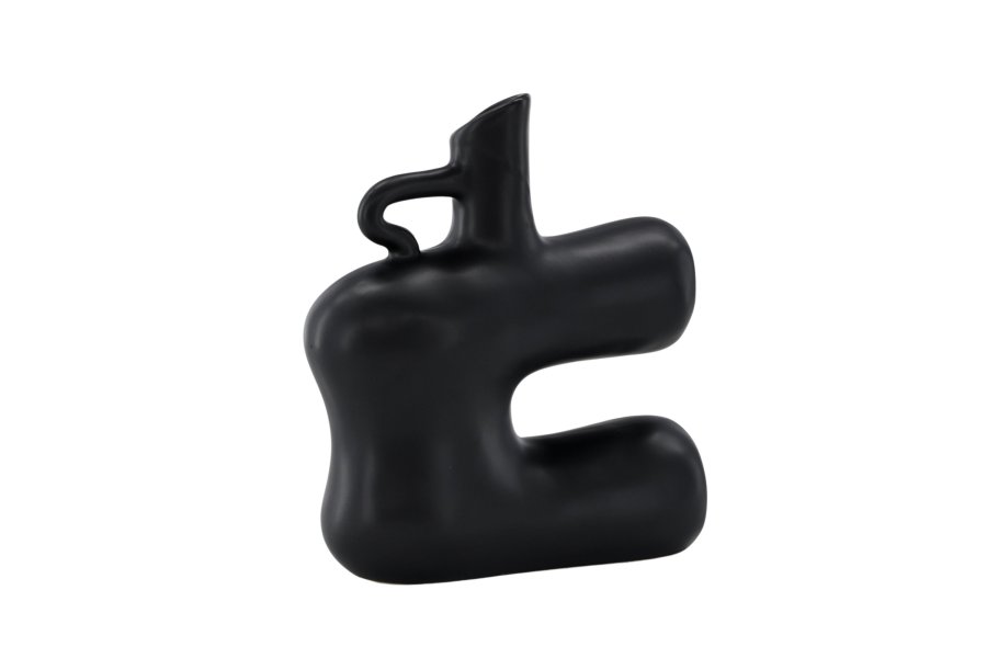 VENTURE DESIGN Dity vase - mat sort stentj (18x7x19H)