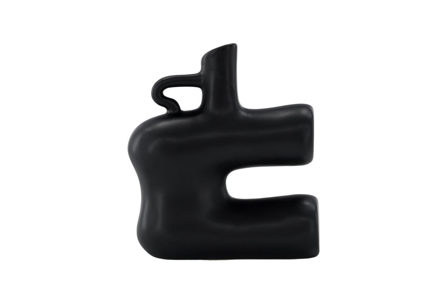 VENTURE DESIGN Dity vase - mat sort stentj (18x7x19H)
