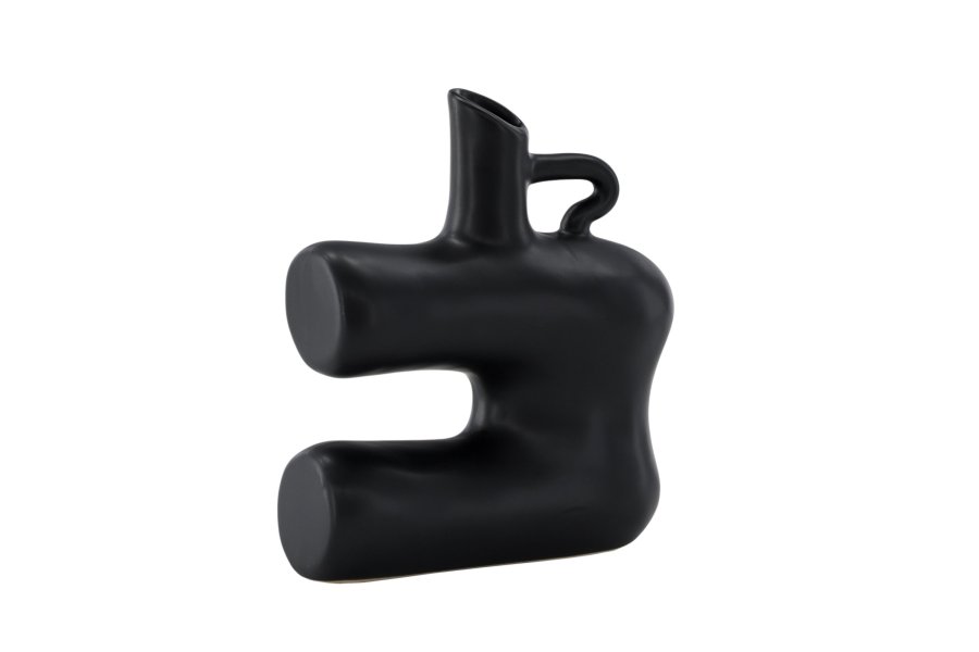 VENTURE DESIGN Dity vase - mat sort stentj (18x7x19H)