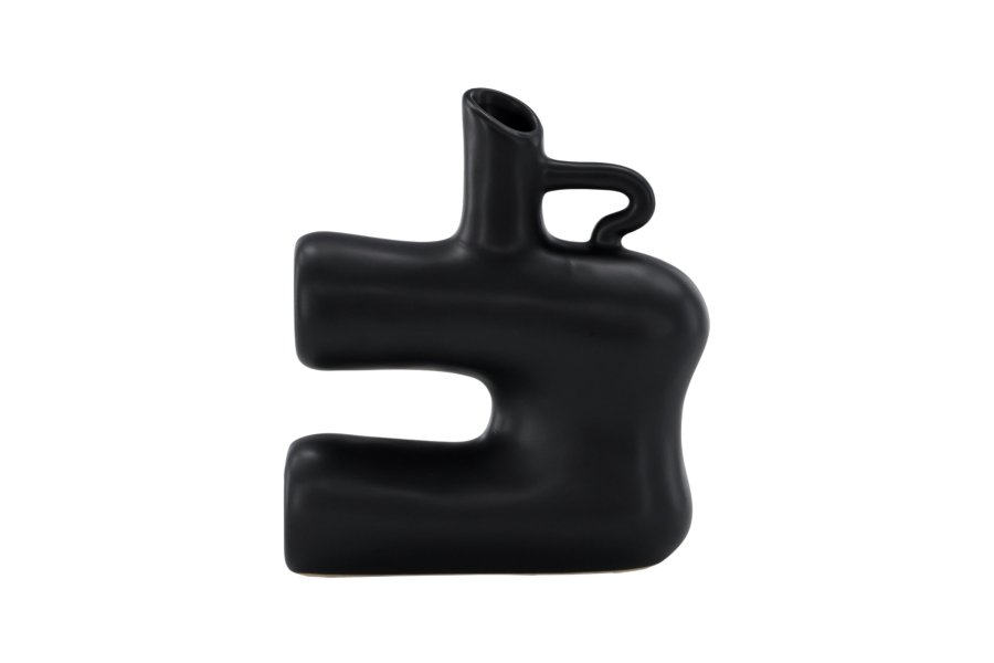VENTURE DESIGN Dity vase - mat sort stentj (18x7x19H)