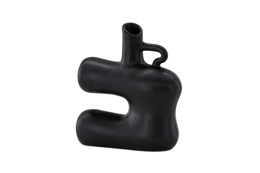 VENTURE DESIGN Dity vase - mat sort stentj (18x7x19H)