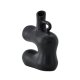 VENTURE DESIGN Dity vase - mat sort stentj (18x7x19H)