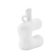 VENTURE DESIGN Dity vase, m. 1 hndtag - hvid stentj (18x7x19H)