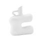 VENTURE DESIGN Dity vase, m. 1 hndtag - hvid stentj (18x7x19H)