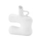 VENTURE DESIGN Dity vase, m. 1 hndtag - hvid stentj (18x7x19H)