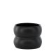 VENTURE DESIGN Dapne potte, rund - mat sort stentj (16x16x13)