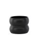 VENTURE DESIGN Dapne potte, rund - mat sort stentj (16x16x13)