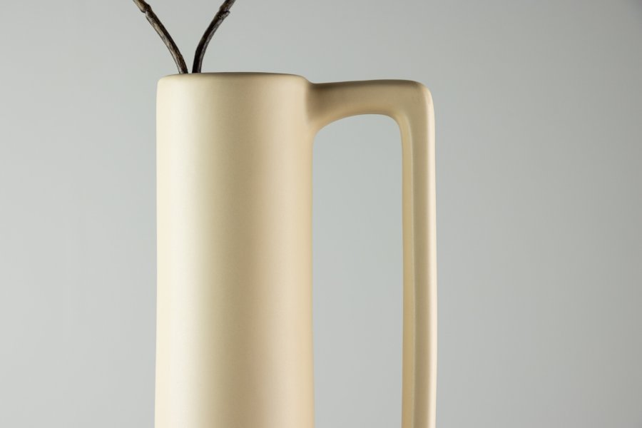 VENTURE DESIGN Allis vase, m. hank - gul stentj (18x18x36)