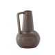 VENTURE DESIGN Lane vase, m. hank - mat brun stentj (15x15x22)