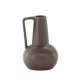 VENTURE DESIGN Lane vase, m. hank - mat brun stentj (15x15x22)