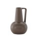 VENTURE DESIGN Lane vase, m. hank - mat brun stentj (15x15x22)