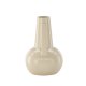 VENTURE DESIGN Lane vase, m. hank - beige/sorte prikker stentj (15x15x22)