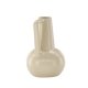 VENTURE DESIGN Lane vase, m. hank - beige/sorte prikker stentj (15x15x22)