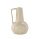 VENTURE DESIGN Lane vase, m. hank - beige/sorte prikker stentj (15x15x22)