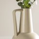 VENTURE DESIGN Lane vase, m. hank - beige/sorte prikker stentj (15x15x22)