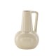 VENTURE DESIGN Lane vase, m. hank - beige/sorte prikker stentj (15x15x22)