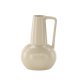 VENTURE DESIGN Lane vase, m. hank - beige/sorte prikker stentj (15x15x22)