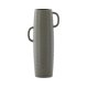 VENTURE DESIGN Cent vase, m. 2 hanke - mrkegr stentj (19x13x41)