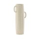 VENTURE DESIGN Cent vase, m. 2 hanke - beige/sorte prikker stentj (19x13x41)
