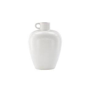 VENTURE DESIGN Cent vase, rund - offwhite stentj (24x24x33)