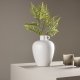 VENTURE DESIGN Cent vase, rund - offwhite stentj (24x24x33)