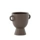VENTURE DESIGN Cent potte, m. 2 hanke - brun stentj (20x14x18)