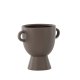 VENTURE DESIGN Cent potte, m. 2 hanke - brun stentj (20x14x18)