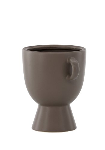 VENTURE DESIGN Cent potte, m. 2 hanke - brun stentj (20x14x18)