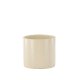 VENTURE DESIGN Sane potte, rund - beige/sorte prikker stentj (11x11x10)