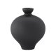 VENTURE DESIGN Rellis vase, rund - sort keramik (D6xH24xB20)