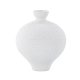 VENTURE DESIGN Rellis vase, rund - hvid/sorte prikker keramik (D6xH24xB20)
