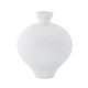 VENTURE DESIGN Rellis vase, rund - hvid/sorte prikker keramik (D6xH24xB20)