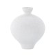 VENTURE DESIGN Rellis vase, rund - hvid/sorte prikker keramik (D6xH24xB20)