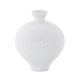 VENTURE DESIGN Rellis vase, rund - hvid/sorte prikker keramik (D6xH24xB20)