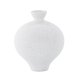 VENTURE DESIGN Rellis vase, rund - hvid/sorte prikker keramik (D6xH24xB20)