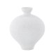 VENTURE DESIGN Rellis vase, rund - hvid/sorte prikker keramik (D6xH24xB20)