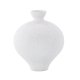 VENTURE DESIGN Rellis vase, rund - hvid/sorte prikker keramik (D6xH24xB20)