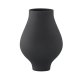 VENTURE DESIGN Rellis vase, rund - sort keramik (D10xH24xB14)