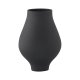 VENTURE DESIGN Rellis vase, rund - sort keramik (D10xH24xB14)
