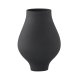 VENTURE DESIGN Rellis vase, rund - sort keramik (D10xH24xB14)