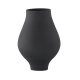 VENTURE DESIGN Rellis vase, rund - sort keramik (D10xH24xB14)